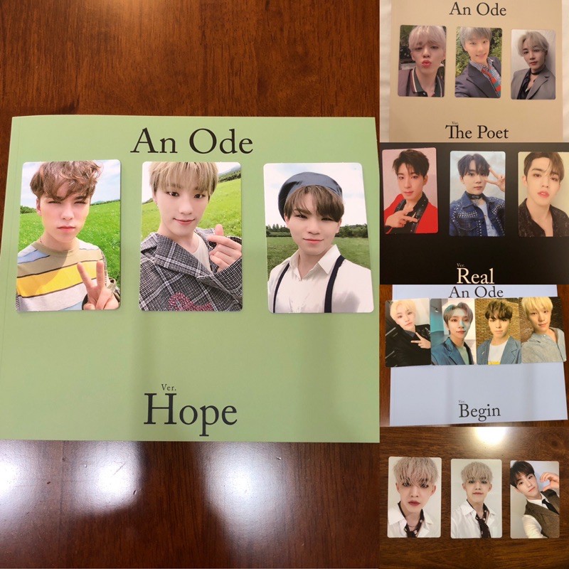 ON HAND SEVENTEEN AN ODE ALBUM PHOTOCARDS/ PC SEUNGCHEOL WONWOO WOOZI