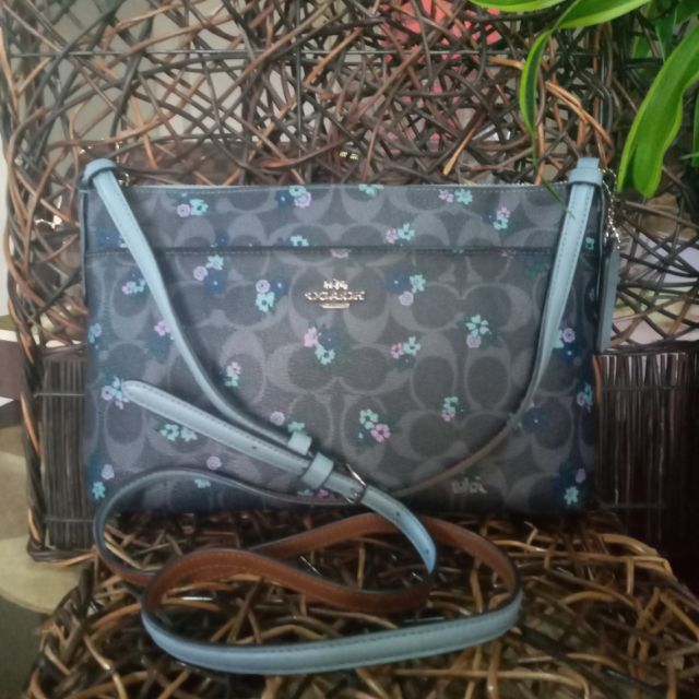 Authentic Coach US Sling Bag in Blue Color... | Shopee Philippines