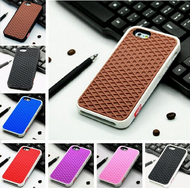Hot VANS Case For Apple iPhone 12 X 11 8 7 6 5s 7 plus SE case Soft Rubber Silicone Waffle Shoe