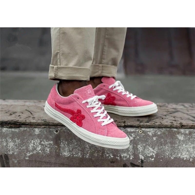 converse suede flower