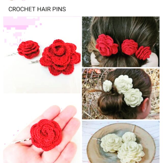crochet hair pins