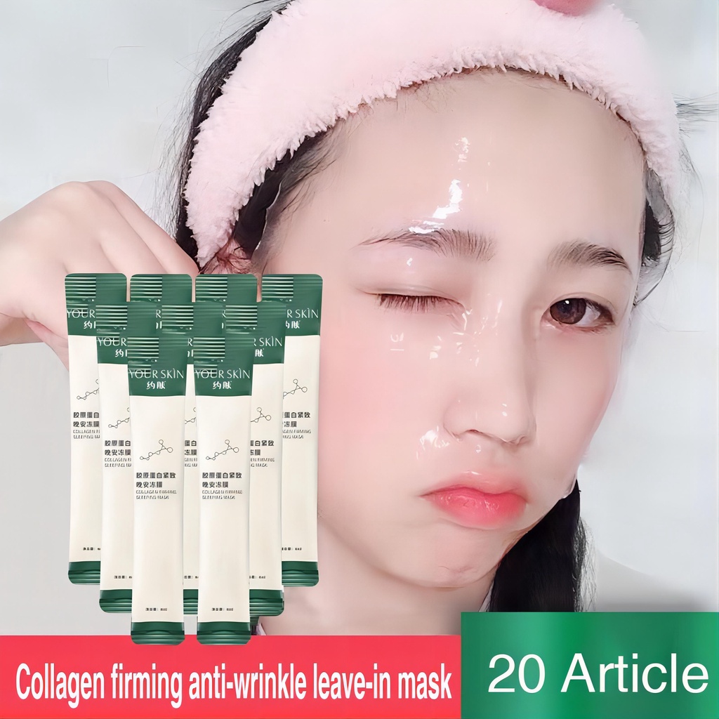 20pcs/1box Original Collagen Firming Sleeping Mask antiwrinkle