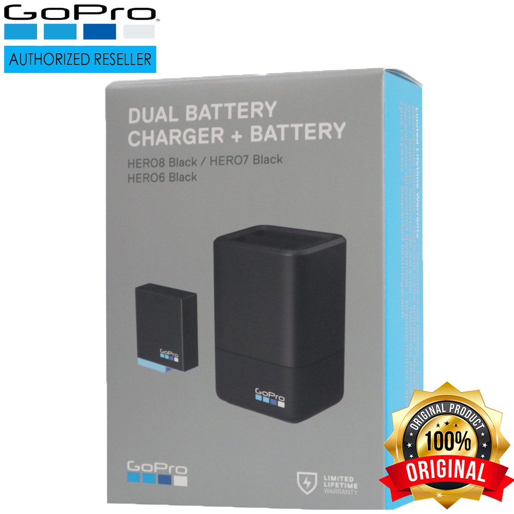 Gopro Dual Battery Charger Battery For Hero 8 7 6 Black Shopee Philippines