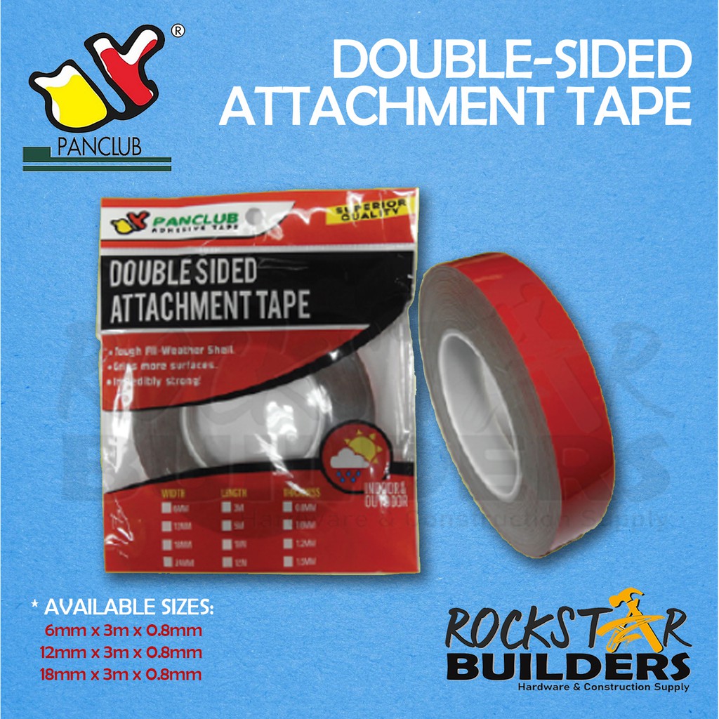 Panclub Double Sided Tape Industrial Grade Gum Type Shopee Philippines