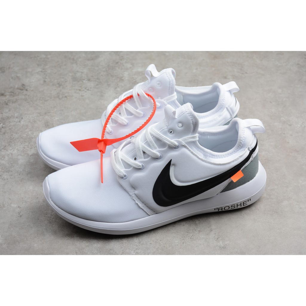 off-white X cod nike roshe run all white men women sport run | Shopee  Philippines