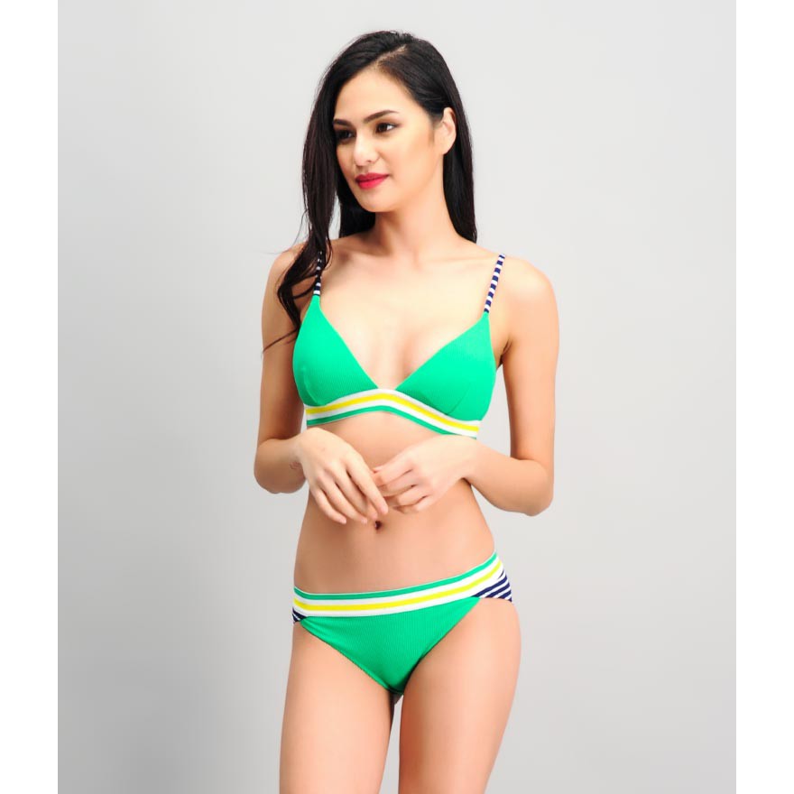 green 2 piece swimsuit