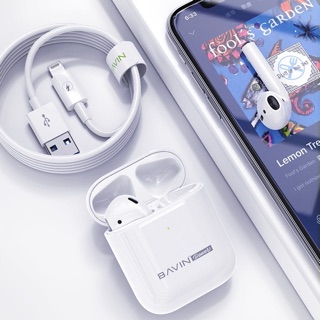 BAVIN Original TWS Airpods Bluetooth Earphone Highly Compatible for