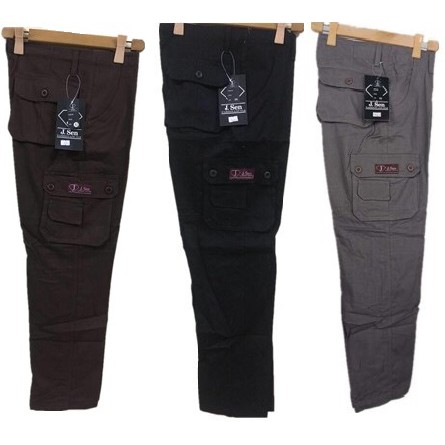 J.Sen 6 Pocket Plain Cargo Pants 