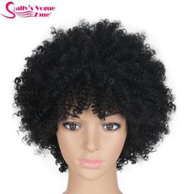 realistic afro wig