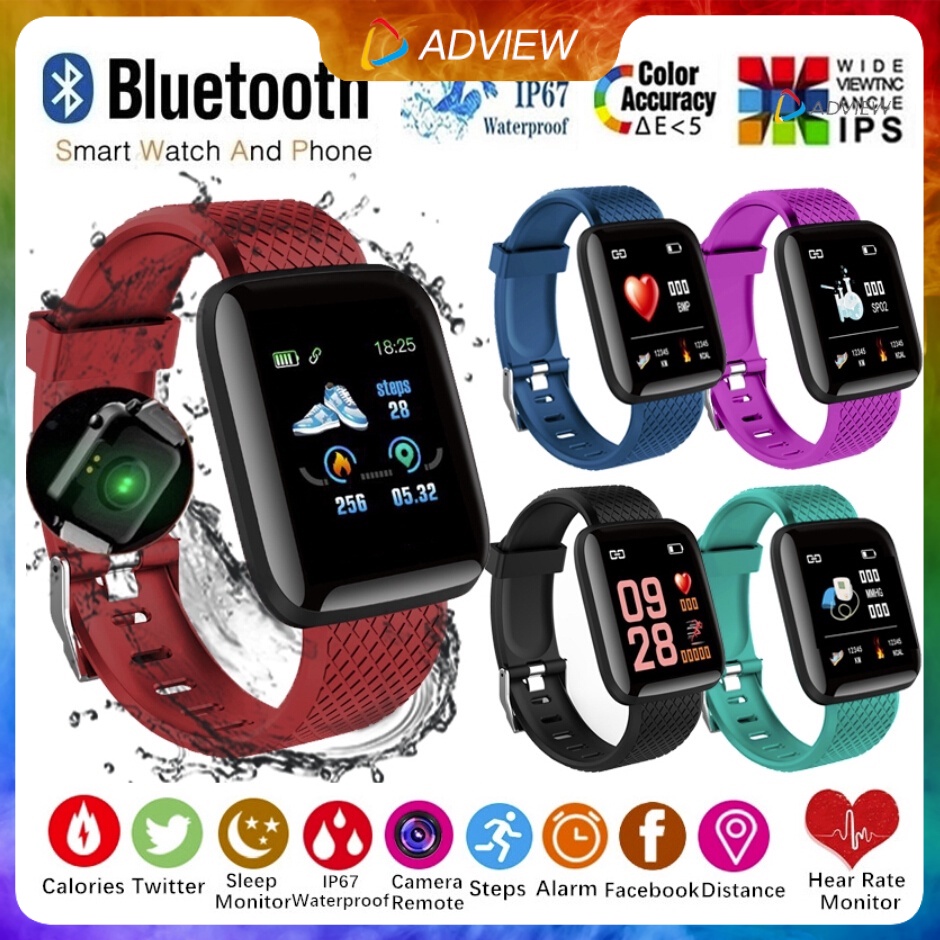 116plus Smart Watch D13 Smart Bracelet Men Women Heart Rate Watch Heart 