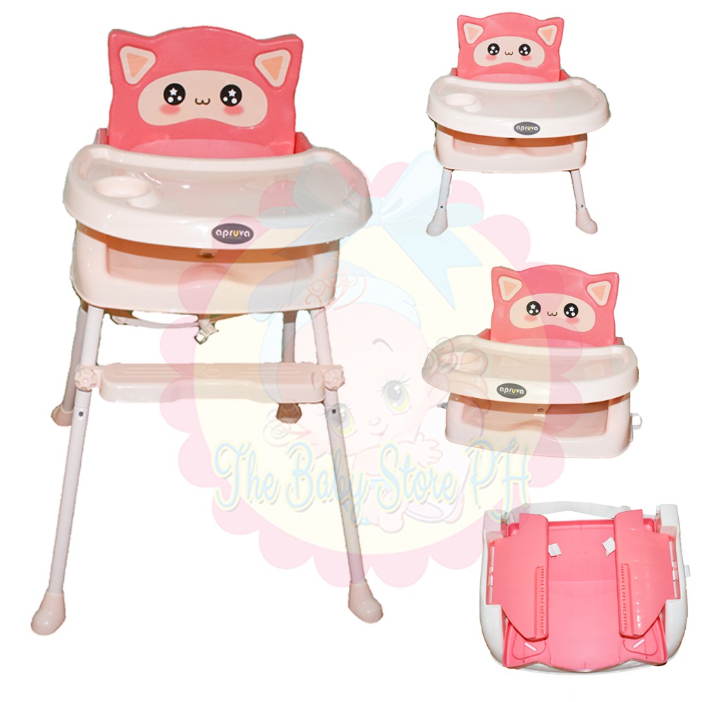 pink baby high chair