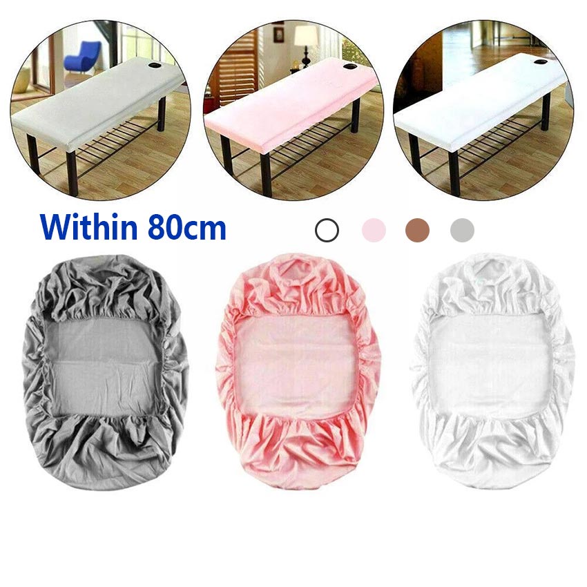 74.8x27.5" Beauty Salon Massage Sheet Soft Fabric BedSheet SPA Table Bed Cover Sheet With Hole