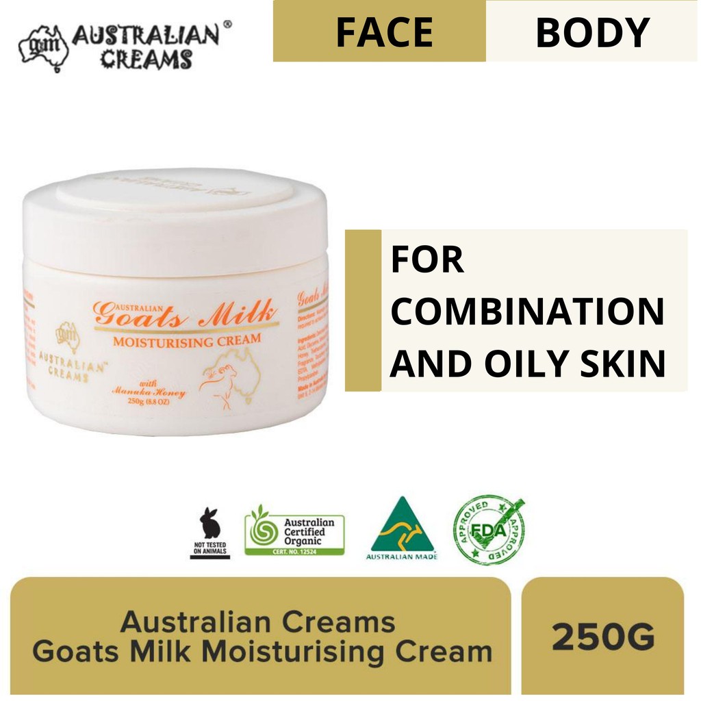 Australian Creams Goats Milk Moisturizing Cream 250g Shopee Philippines