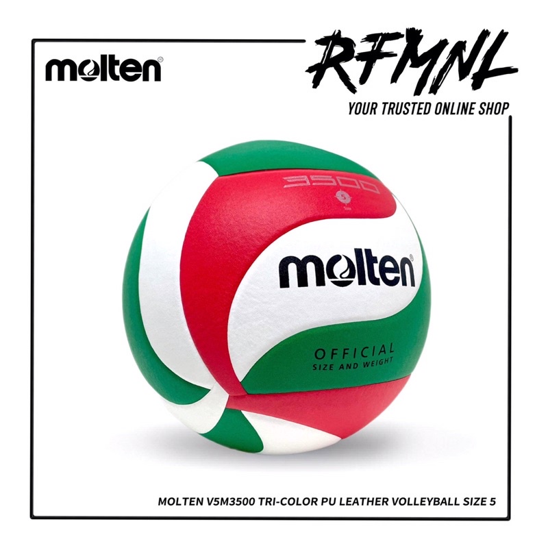 Molten V5M3500 TriColor PU Leather Volleyball Size 5 Shopee Philippines