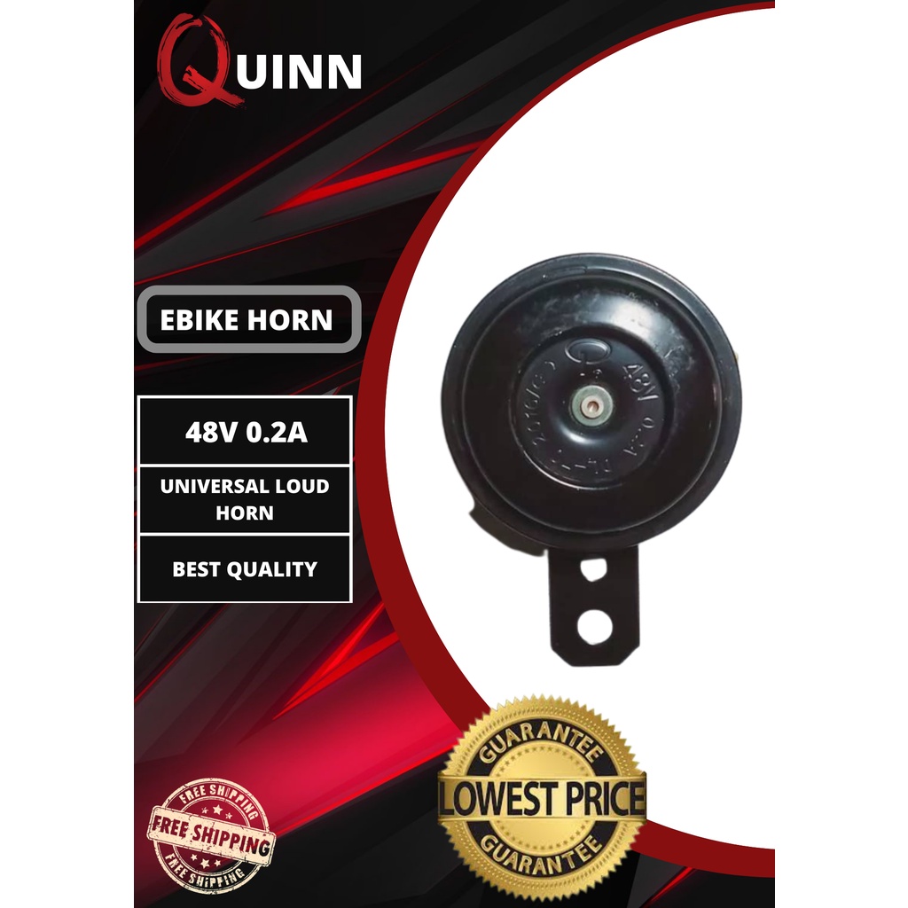 Electric bike horn 48v 0.2A, universal loud horn Shopee Philippines
