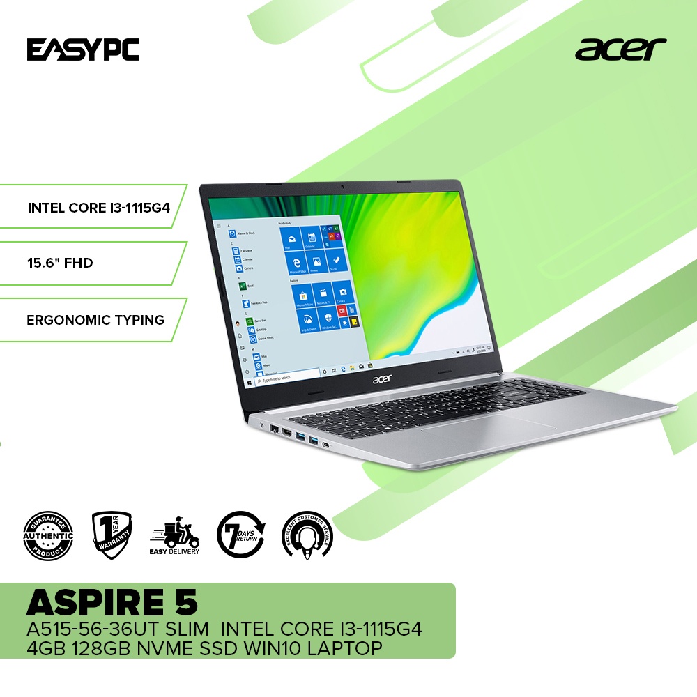 EasyPc | Acer Aspire 5 A515-56-36UT Slim Intel Core I3-1115G4 | 4GB ...