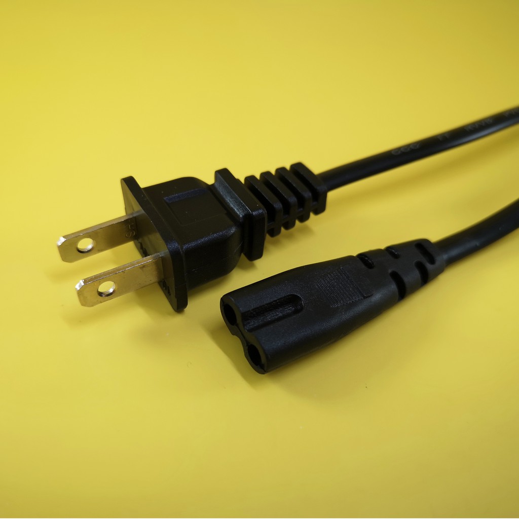 2 Prong AC Sony Radio Power Cord Non Polarized IEC C7 Shopee