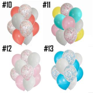 10Pcs/12Pcs Set Confetti Latex Balloon For Baby Shower Birthday Wedding Proposal Party #9