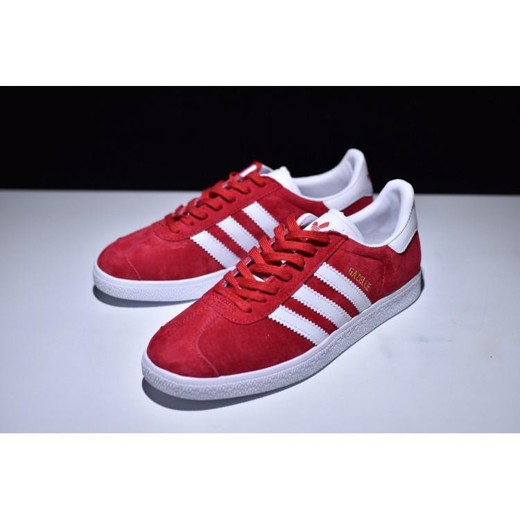 adidas gazelle red and white