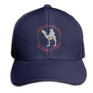 Classic Vintage 80s Id Walk 10000 Miles To Smoke A Camel Sz Large Screen Stars Black Baseball Caps Adjustable Snapback Classic Hats New MN4587 #4