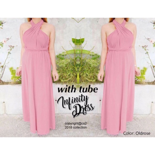 old rose color casual dress