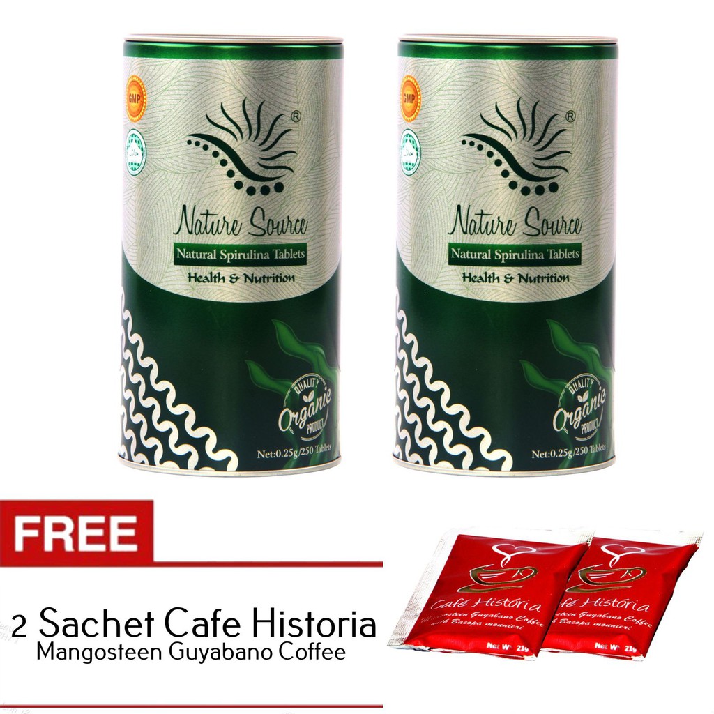Set of 2 Nature Source Natural Spirulina 250tablets Shopee Philippines