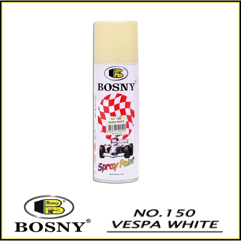 Bosny Spray Paint 150 Vespa White Original Authentic Shopee Philippines