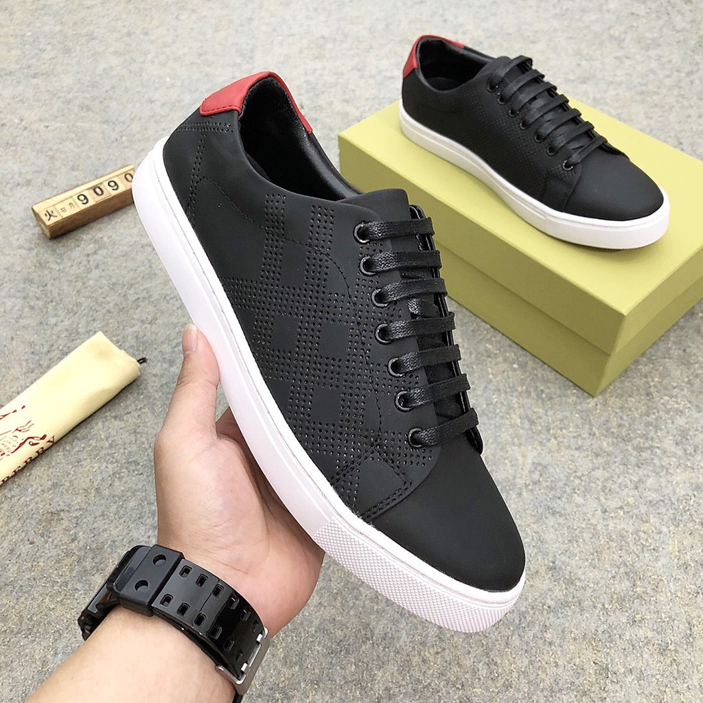 COD】Burberry Black Sneaker Shoes For Men | Shopee Philippines