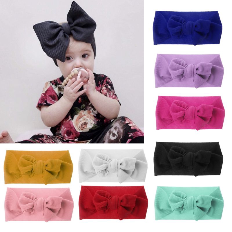 big bow headwrap for baby