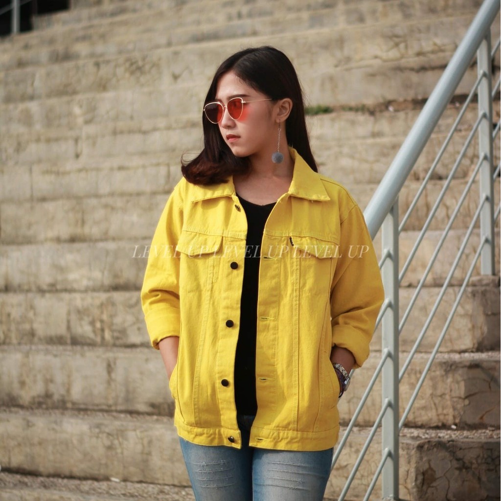 denim yellow jacket