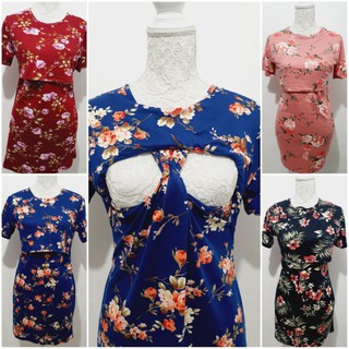 Nursing Dress Floral Design Taytay Tiangge Supplier JS #1