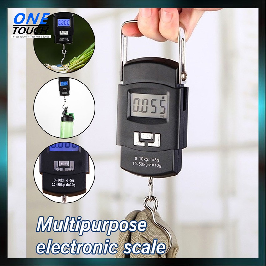 ONETOUCH Portable Hanging Electronic Digital Weighing Scale 50kg WH-A08 ...