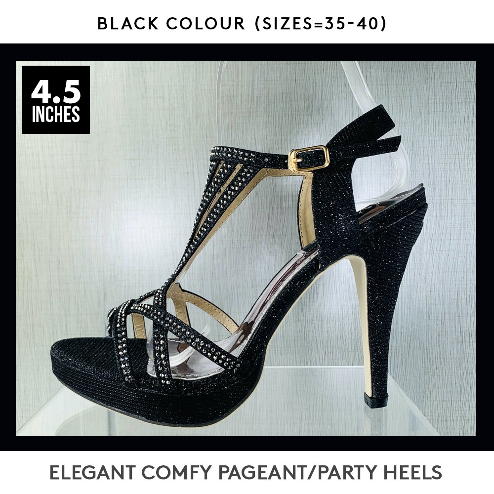 party heels black