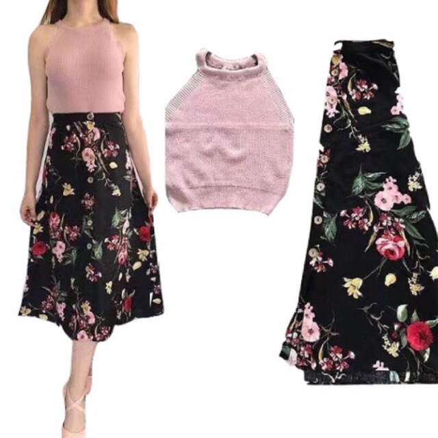 formal long skirt and top