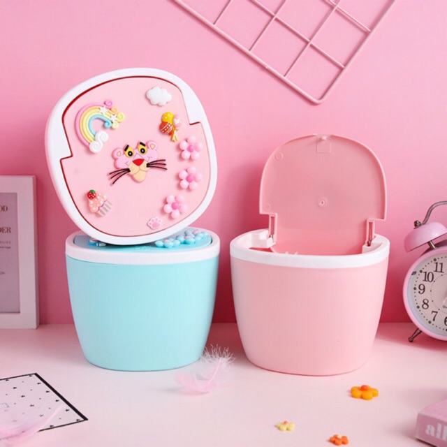 Pink Cute Desk Organizer Storage Stationary Bin | Shopee Philippines