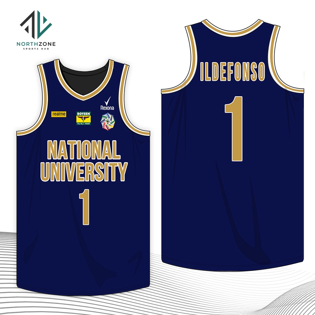 NU Bulldogs National University UAAP NU Full Sublimated Basketball