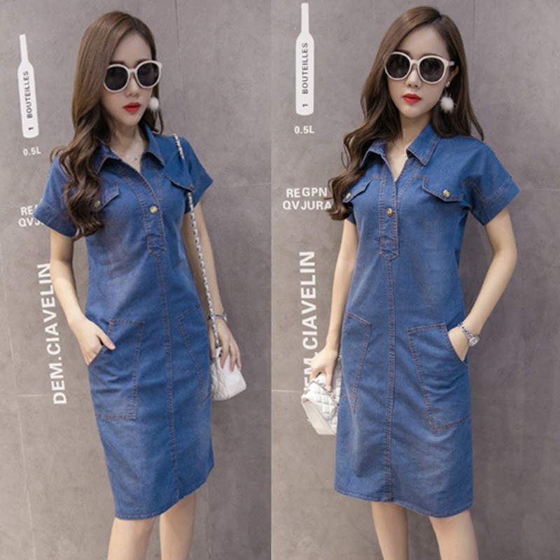 womens denim summer dress