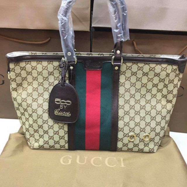 gucci tote with zipper