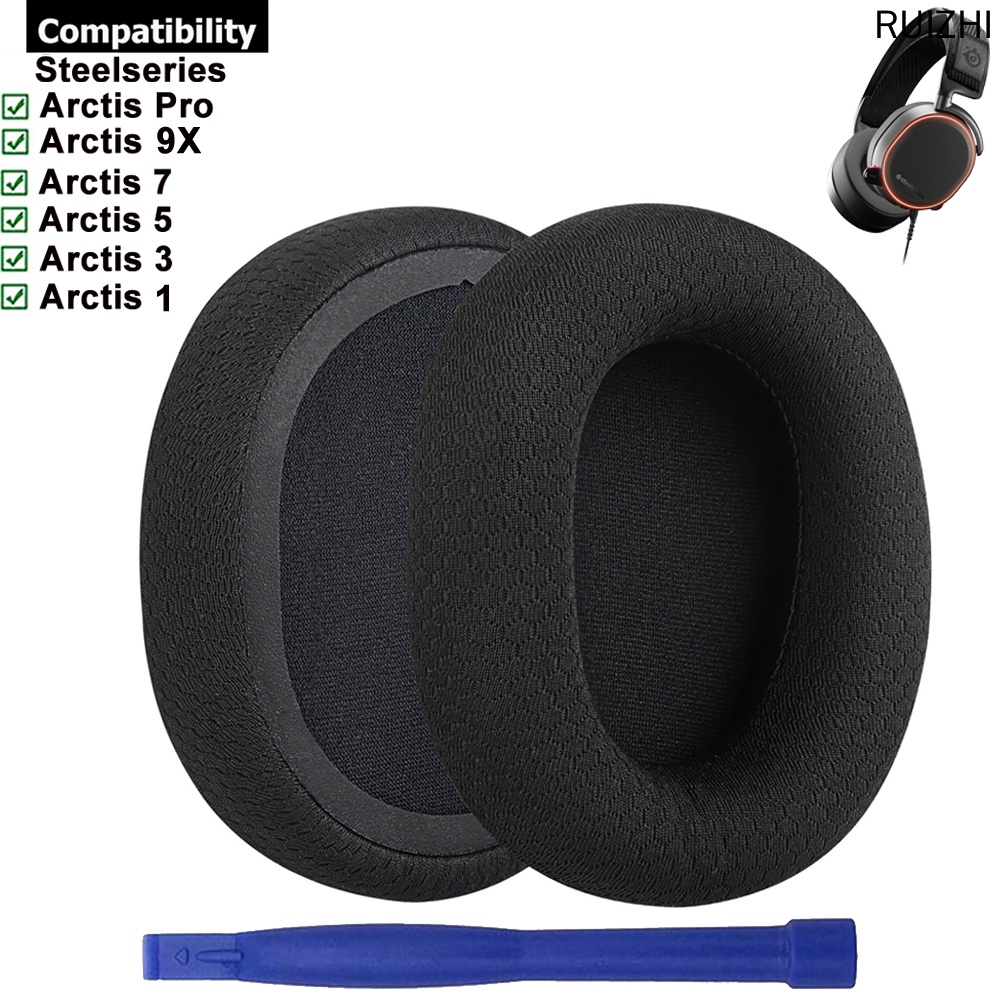 Replacement Mesh Earpads Ear Pads Cushions Muffs Cover For SteelSeries ...