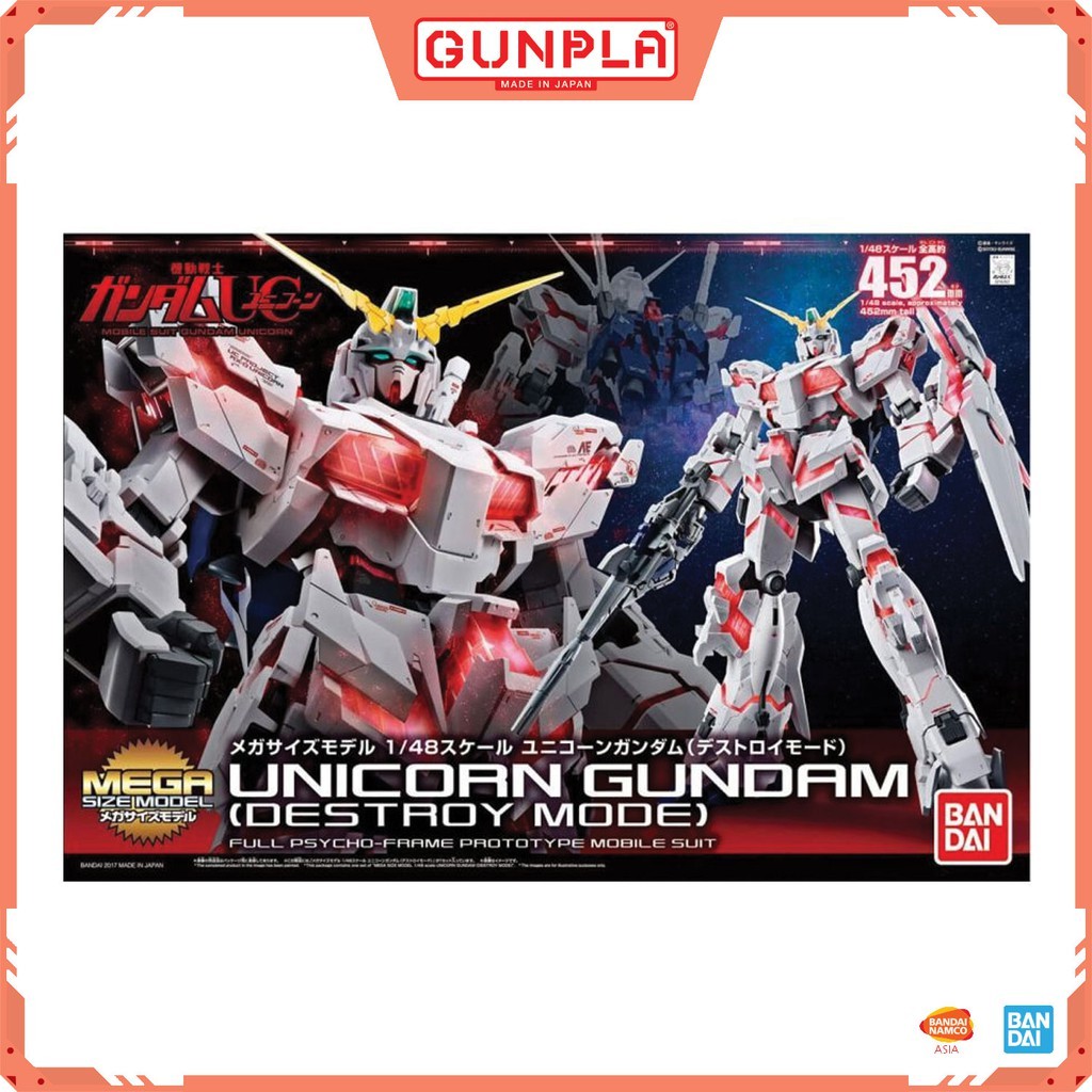 Gundam Mega Size Model 1 48 Unicorn Gundam Destroy Mode Shopee Philippines