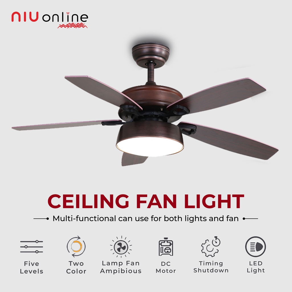 NIU Online Authentic DC inverter Ceiling Fan Modern Design Style With ...