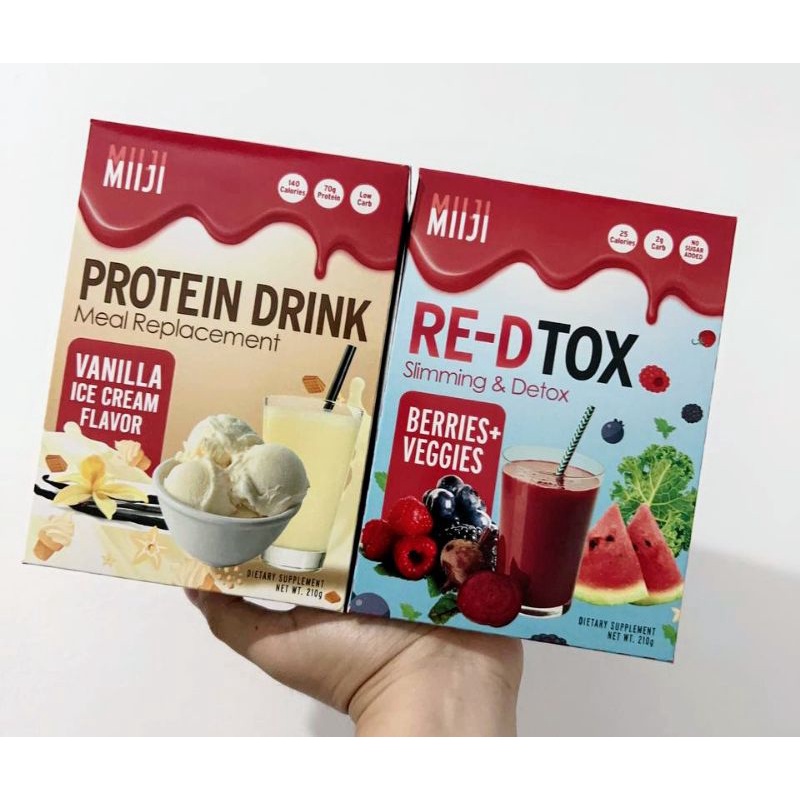 Miiji Protein Drink Meal Replacement ReDTOX Slimming & Detox Drink