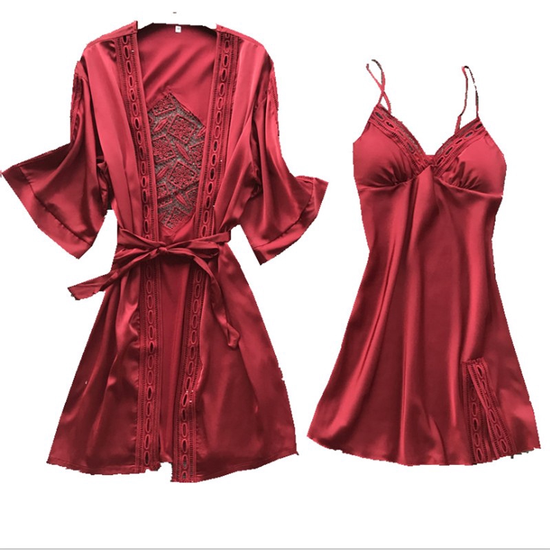 dressing gown and nightdress set
