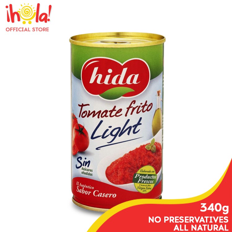 Hola Store Hida Light Fried Tomato Sauce Tomate Frito Light Sabor Casero 340g Shopee Philippines