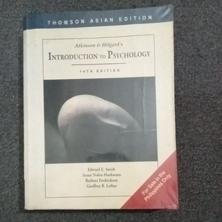 INTRODUCTION TO PSYCHOLOGY 14th edition by ATKINSON & HILGARD (2nd Hand ...