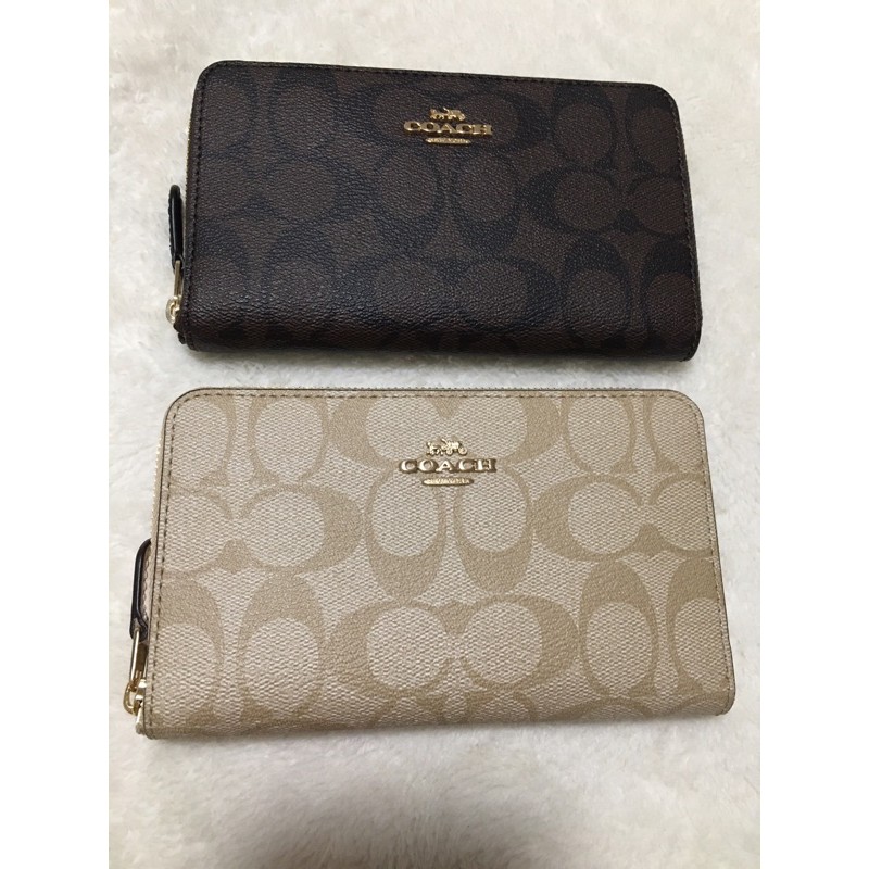 COACH Medium Ziparound Wallet in Signature Canvas Shopee Philippines