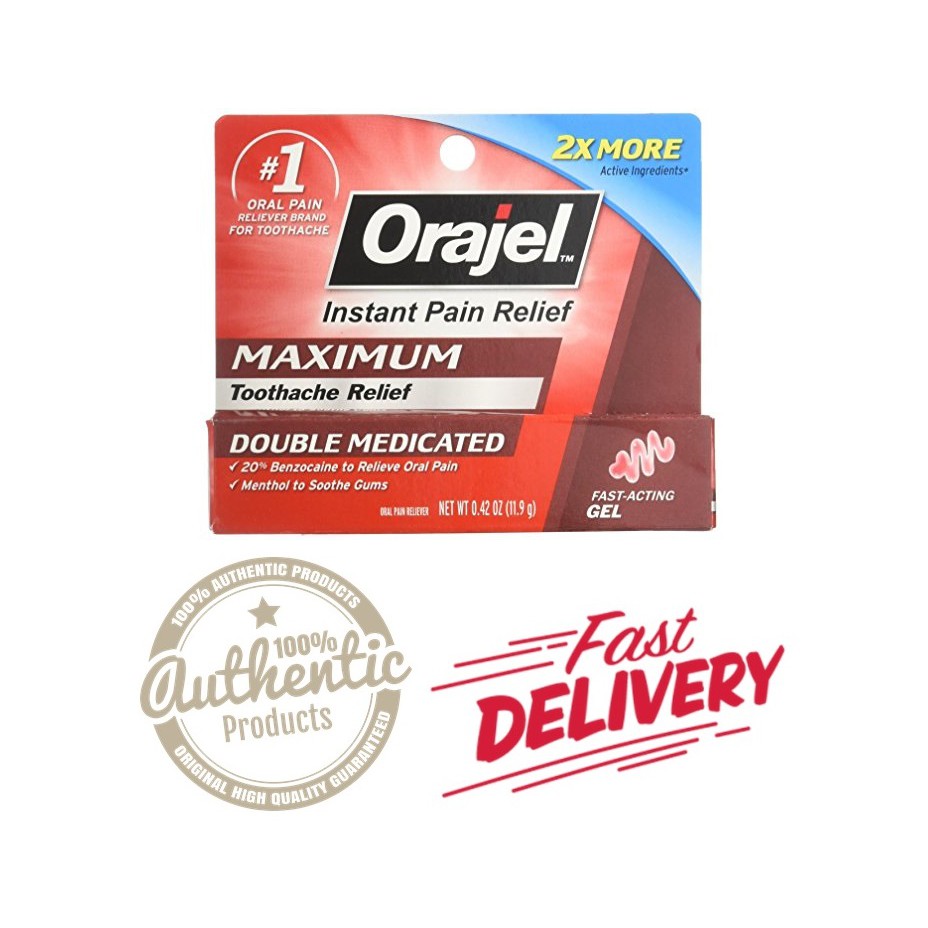 Orajel Maximum Strength Gel Oral Pain Toothache Reliever Exp 92019 Shopee Philippines