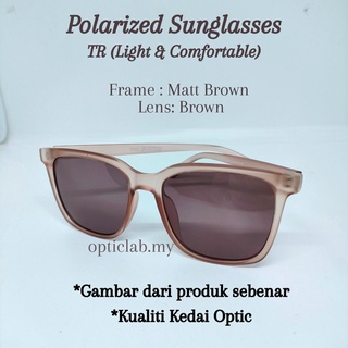 Tik tok Viral Spek Polarized Sunglasses Matt Colour Premium Optic Shop Quality Square Frame Unisex Korea Design #2