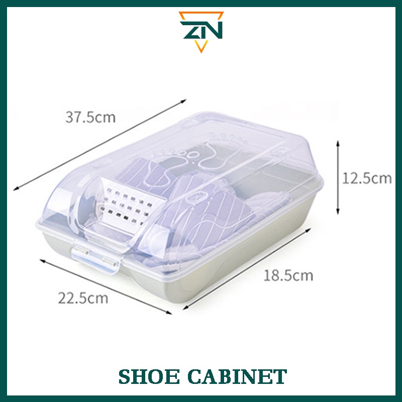 Shoe shoe box plastic dustproof breathable shoe storage box