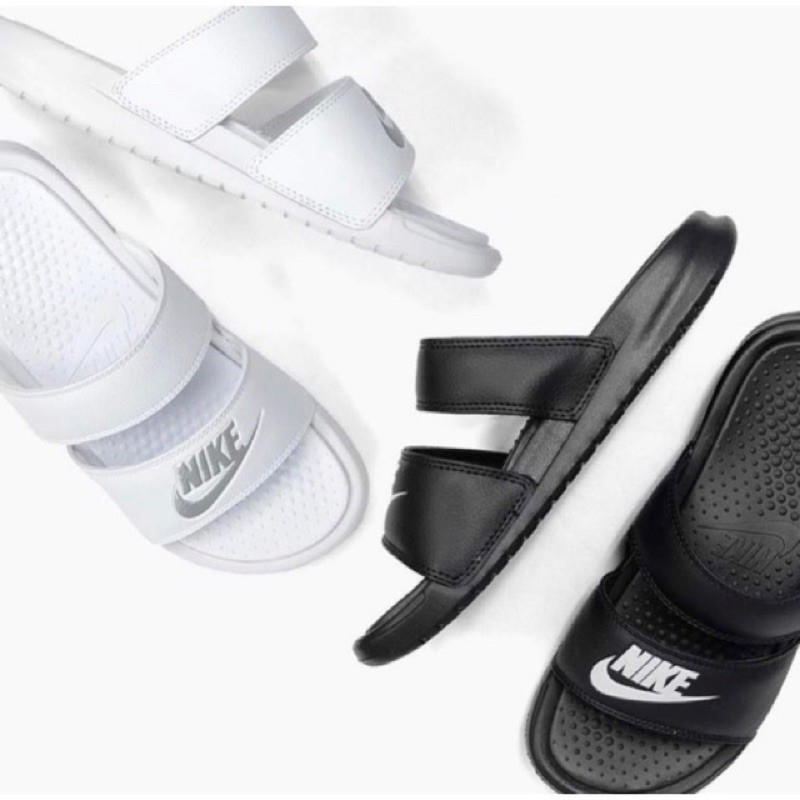 2 band nike slides